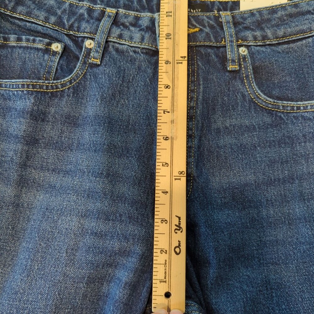 Free Assembly Super High Rise Straight dark wash Womens Jeans size 12 - Picture 9 of 16